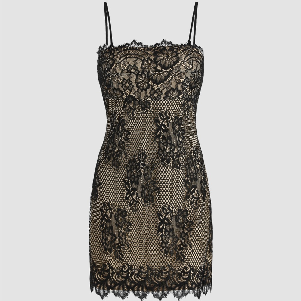Floral Mini Lace Dress